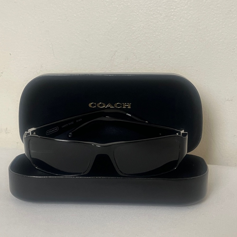 Coach Varick Lc (430) Rectangular Sunglasses Blac… - image 6